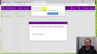 OneNote 2016 Lesson 1 (Office 365) - Opening a cloud OneNote on Desktop application