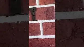 Hang anything in brick walls no drilling/no nails#viralshort#viralvideos #trickshots#housenameplate