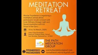 3 Days Meditation Camp at Warrier Foundation Veda Vidya Gurukul, Panvel