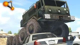 BeamNG.Drive Mod : BLK MAZ-535 Truck (Crash test)