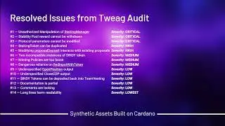 Indigo: Synthetic Assets on Cardano, 600084, Fund 6 - close out video