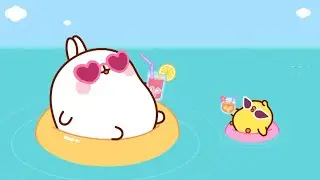 Enjoy Summer with Molang 💦 | Funny Compilation For kids