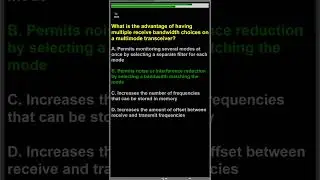 Ham Radio Technician license exam T4B Operating controls frequency tuning, use of filters, #ham
