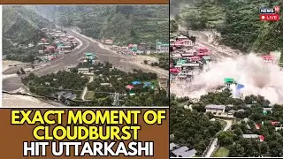 Uttarkashi Deadly Cloud Burst Aftermath: Massive Flood, People On Streets In Boats...| N18L