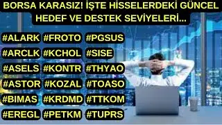 BORSA KARARSIZ! İŞTE HİSSELERDEKİ G&Uuml;NCEL HEDEF VE DESTEK SEVİYELERİ. #ARCLK #ASTOR #BIMAS #EREGL