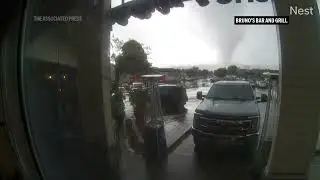 Scotts Valley bar's door camera captures video of powerful tornado
