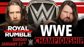 Daniel Bryan vs Aj Style | WWE championship match | royal rumble 2019 |