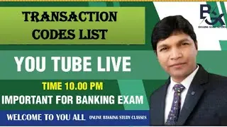 Transaction Code list || Important for Bank Promotion ||