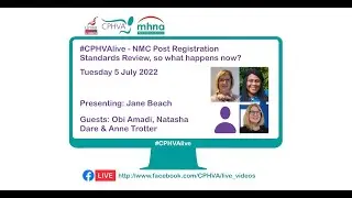 #CPHVAlive - NMC Post Registration Standards Review, so what happens now?