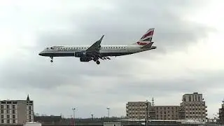 London City Airport Very Windy & Cold Tripod Was Shaking