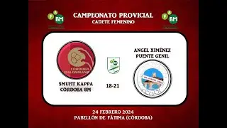 SMURFIT KAPPA CÓRDOBA BM vs ANGEL XIMÉNEZ PUENTE GENIL CADETE FEMENINO 24-02-24.