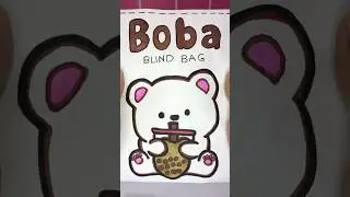 Boba Blind Bag🧋#unboxing #blindbag #handmade #papersquishy #diycrafts #satisfying #papercraft