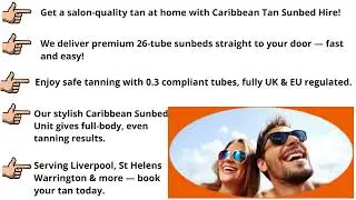 Short Video Presentation Caribbean Tan Sunbed Hire