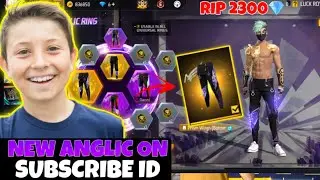 Anglic pent on subscriber account | Rip 2300💎 🥹 | purple anglic ring event free fire | 💜 