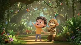 Rhymes for kids/ monkey video /cartoon mood