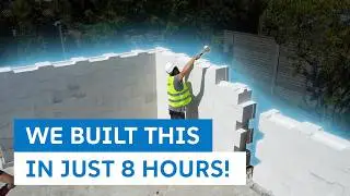No mortar, no glue, no problem &mdash; fast wall assembly with SYSTEM 3E