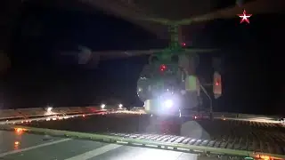 Russian Navy Ka-27 night operations
