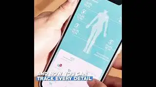 1 8 &eacute;lectrodes  smart body fat scale with BMI