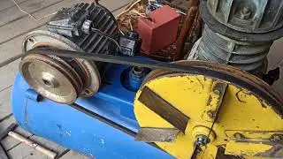 Установка электромотора на компрессор, первые трудности! Часть 2!