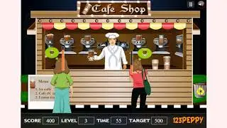 How to play Coffee Shop Game game | Free online games | MantiGames.com