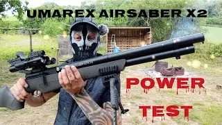 UMAREX AIRSABER X2 Тестирование мощности, часть 4