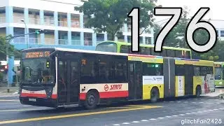 [SMRT] (Retired) TIB1211J on Service 176 - Mercedes Benz O405G Hispano Habit