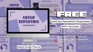 #11  Pastel Purple | FREE PowerPoint Presentation (PPT) Aesthetic Template | Canva Editable
