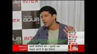 CNBC Tech Guru in conversation with Farhan Akhtar and his association with Intex Aqua i-5.