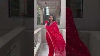 Who loves red &hellip;&hearts;️ #trending #wife #wifeandhusbandrelationship #saree #sareelove