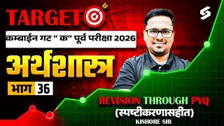 MPSC Combine Economics PYQs | MPSC Group C Economics Imp PYQ Series | MPSC Combine By Kishor Sir