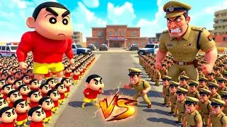 Police Station 🏢👮&zwj;♂️ में Chin Chain की Crazy Entry 😜 Aura Simulator