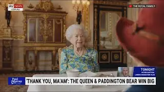 Queen Elizabeth II and Paddington Bear wins BAFTA award