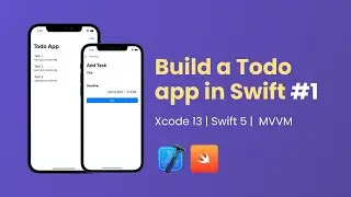 Build a Todo app in Swift using Realm (for Beginners) #1 - Project Setup | Xcode 13, Swift 5, MVVM