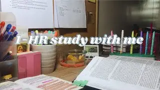 1-hour study with me (no music, no talking, asmr, background noise, productive) - law student