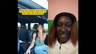 The way she reacted 😨😂 #funny #girlfriend #comedy #prank
