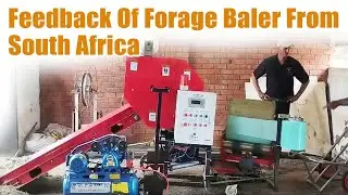 South African farmer shares feedback on Taizy silage baler | Fully automatic corn silage round baler