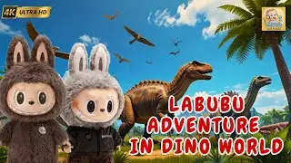 Labubu Adventure in Dino World - Nursery Rhymes | Labubu Song | Labooboo Music with Lyric