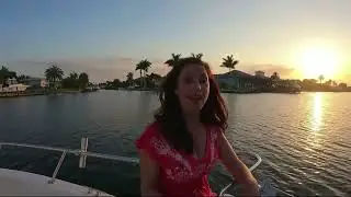 Fun Sunset Boating in Cape Coral SW Florida's Gulf Access Canals 🌴🛥️❤️