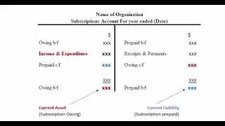 Receipts and Payments accounts, and Income and Expenditure accounts