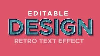How to Create Retro Text Effect Design in Adobe Illustrator