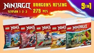 Все когда-либо выпущенные наборы LEGO Ninjago Dragons Rising (9 в 1) [279 шт.] Инструкции по сбор...
