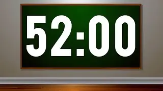 52 Minute Timer with Pop Music For Kids 🎵 Fun Timer for Classrooms, School, Home, Studying
