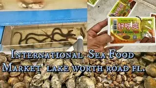 buying fresh sea food AT INTERNATIONAL SEA MARKET IN LAKE WORTH WPB, FL.