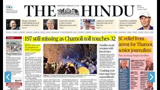 10 FEBRUARY 2021 | The Hindu Newspaper Analysis | Current affairs 2020 #TheHinduAnalysis #TheHindu