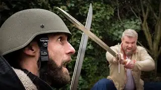Two Handed Sword vs Tactical Kevlar Helmet (The Witcher Real Life) Lords of the Blades Ep.5
