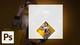 How to Create Social Media Banner Design (6) | Adobe Photoshop Tutorials
