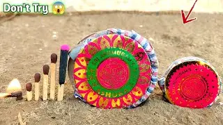 Big & Mini Chakri Amazing Cracker experiment 😜 || Diwali cracker testing 2024 #crackers