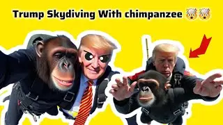 Me Asking Ai to Create Trump Skydiving With chimpanzee | Donald Trump Skydiving #skydiving #trump