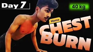 Day 7 Chest Workout at Home | Burn Chest Fat & Build Muscle FAST! (No Equipment Needed)