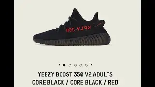 YEEZY BLACK RED BRED LIVE COP